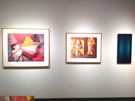 framed work on wall