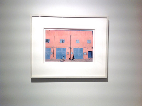 framed work on wall
