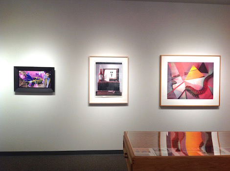 framed work on wall