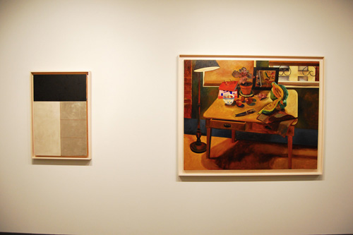 framed artwork on wall