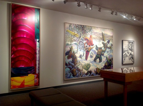 artwork displayed on wall