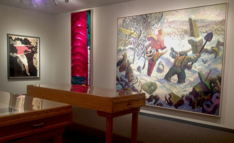 artwork displayed on wall