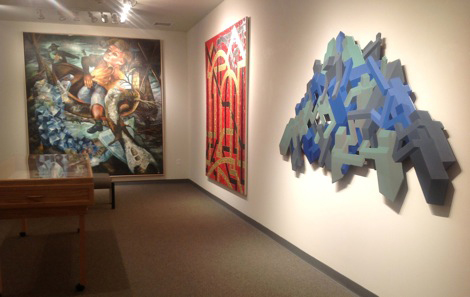 artwork displayed on wall