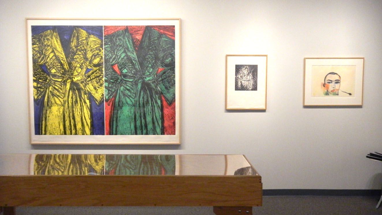 framed artwork on wall