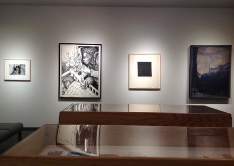 framed artwork on wall