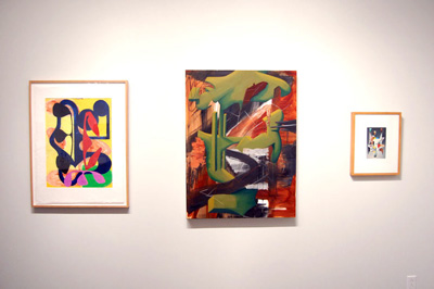 framed artwork on wall