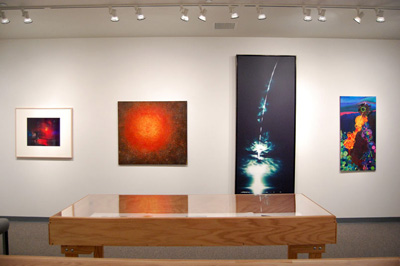 framed artwork on wall