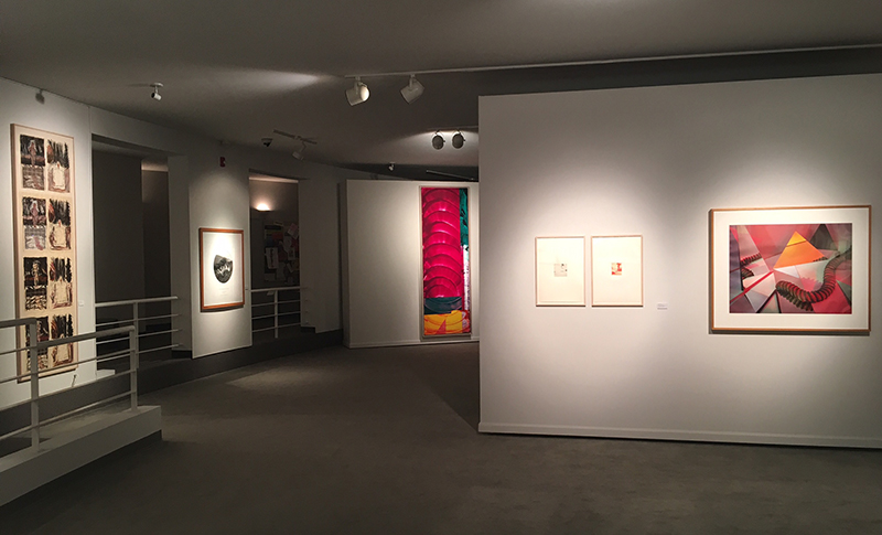 artwork displayed on walls