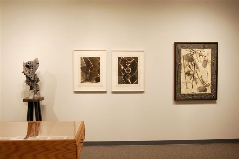 framed artwork on wall