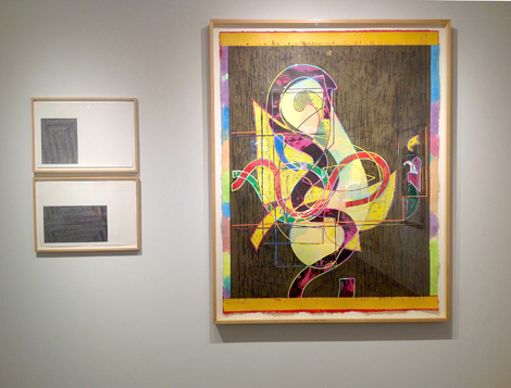 framed art on wall
