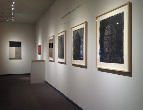 framed work on wall