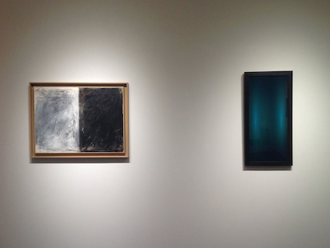 framed work on wall