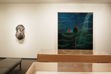 framed artwork on wall