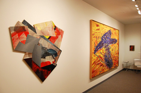 framed artwork on wall